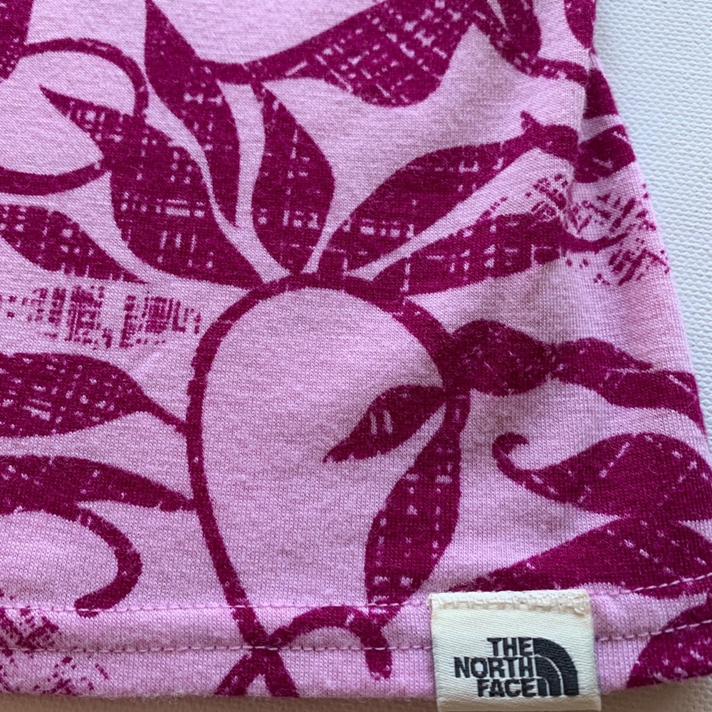 The North Face pink floral tank top size medium - Picture 2 of 5